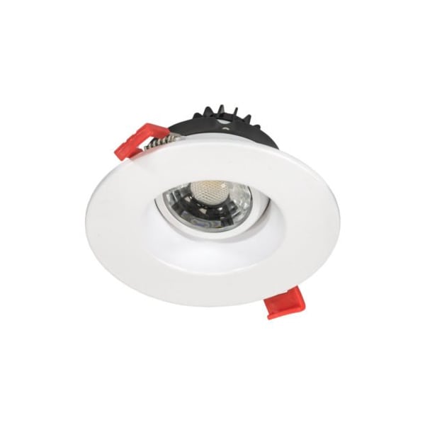 Jesco Downlight LED 3 Round Regressed Gimbal Recessed 8W 5CCT 90CRI WH RLF-3308-SW5-WH - main